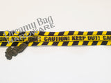 #5 Zipper Tape CAUTION KEEP OUT! with nylon teeth
