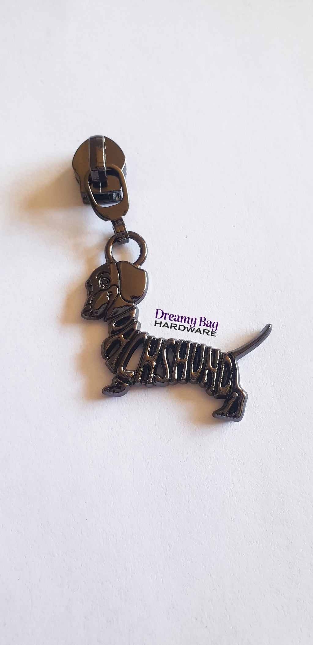 #5 Glidelåstrekk Dachshund Hund (Spesialdesignet)