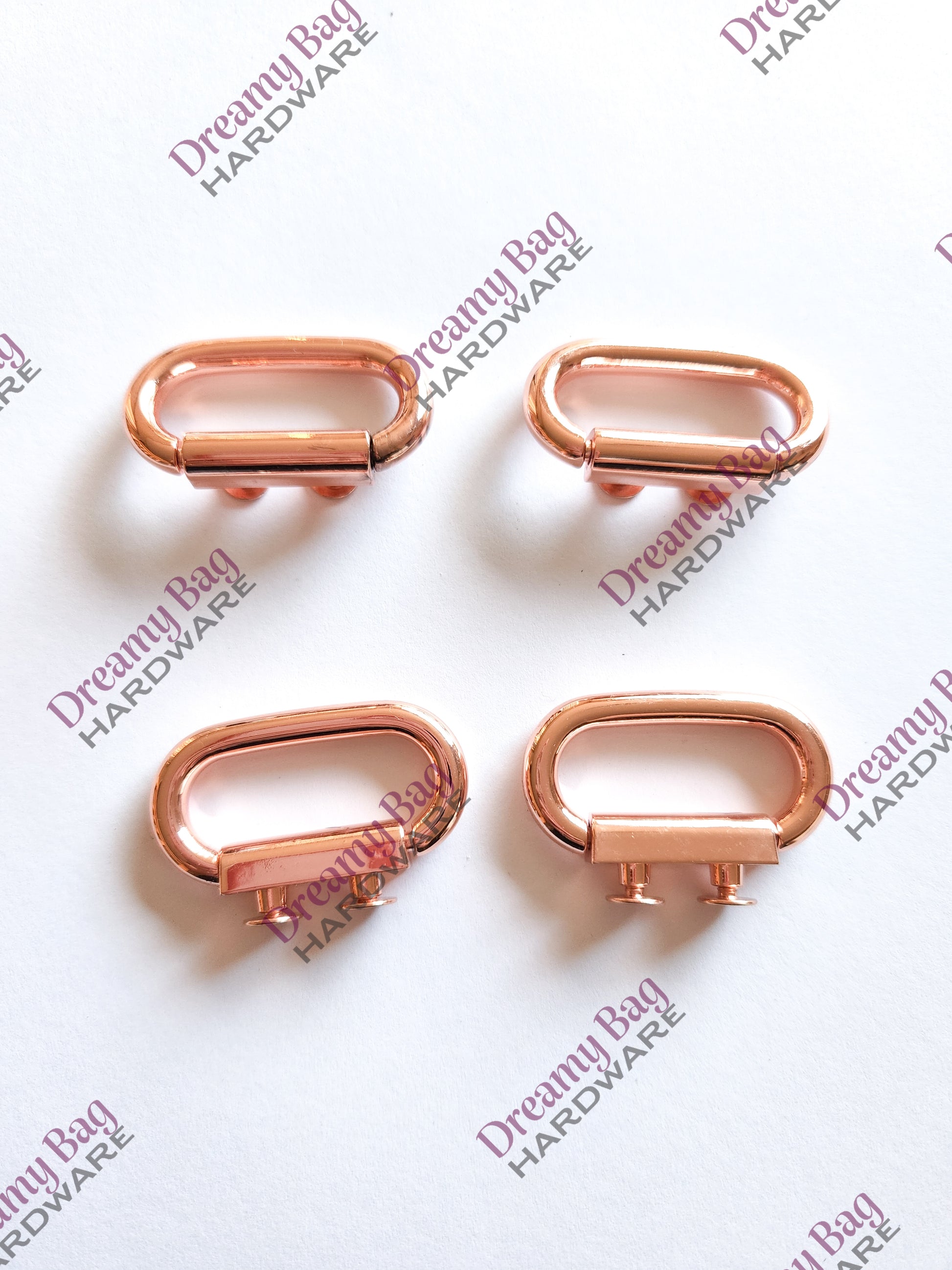 25mm ( 1") Oval Slim Strap Connector 4 Pack ( Custom Made)